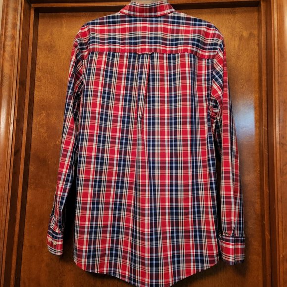 Saddlebred Men's Long Sleeved Plaid Button Down Shirt - SzM - Picture 2 of 5